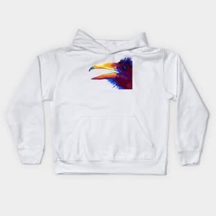 Crow WPAP animals Kids Hoodie